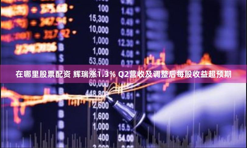 在哪里股票配资 辉瑞涨1.3% Q2营收及调整后每股收益超预期