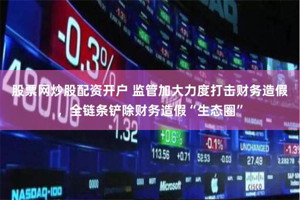 股票网炒股配资开户 监管加大力度打击财务造假，全链条铲除财务造假“生态圈”